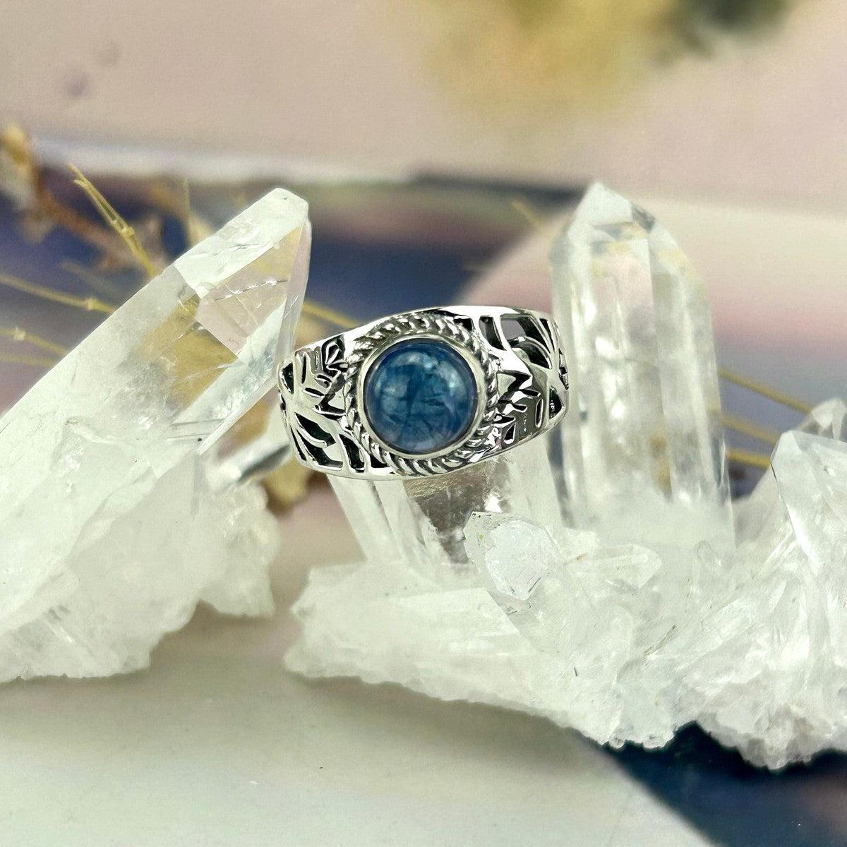 Tanzanite Ornate Band Ring