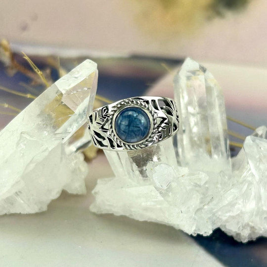 Tanzanite Ornate Band Ring