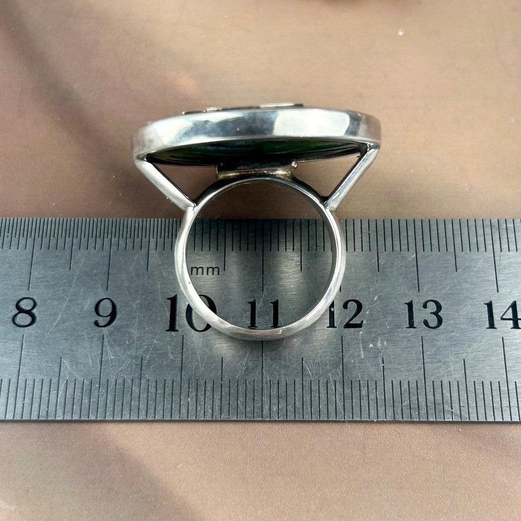 Large Jade Disc Ring