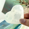Selenite Hand Carved Heart
