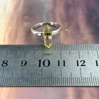 Double Point Crystal Ring