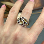 Citrine Cluster Stone Ring