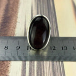 Obsidian Oval Dome Ring