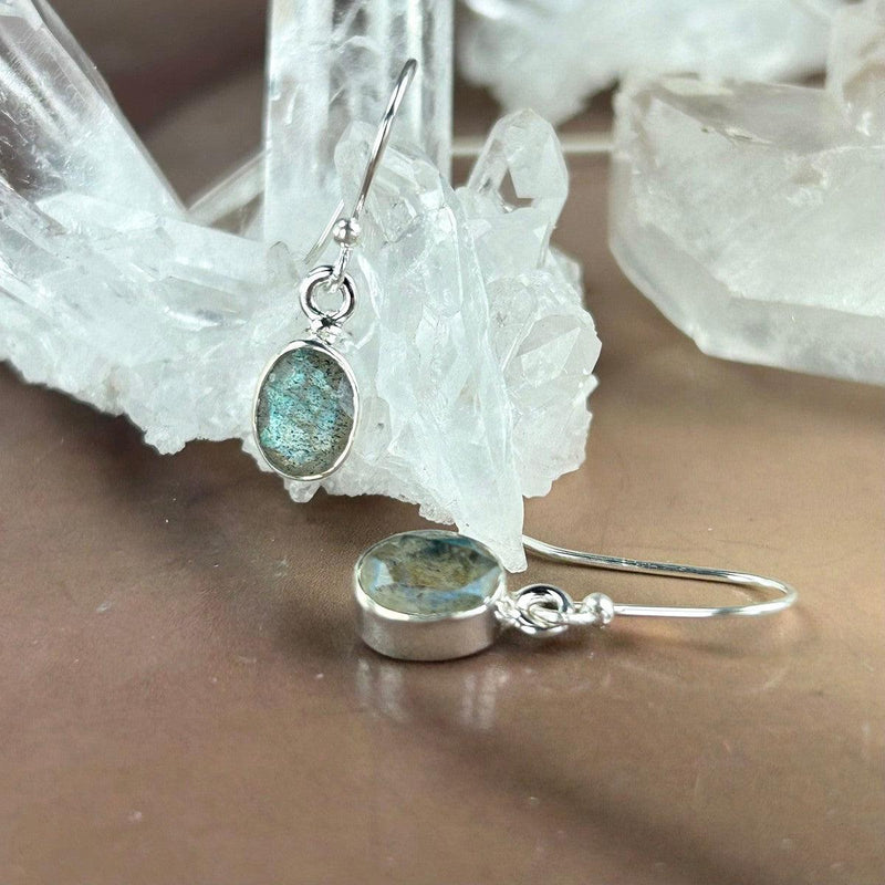 Classic Cut Labradorite Earrings