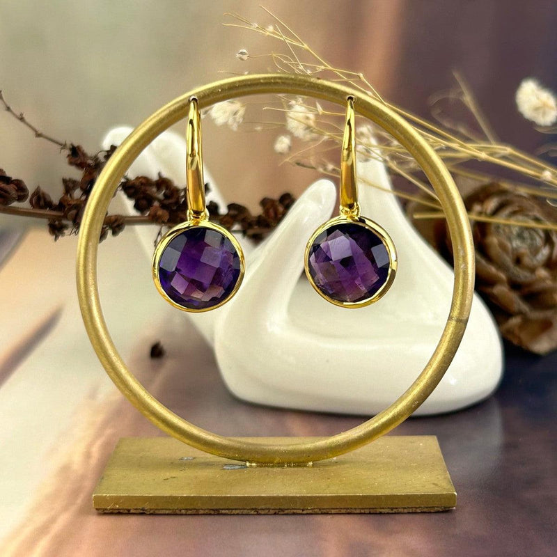 Amethyst Ring And Earring Set