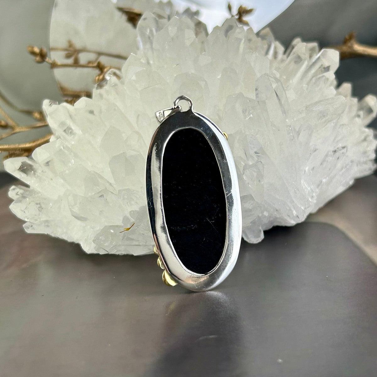 Black Tourmaline Raw Assorted Shape Pendants