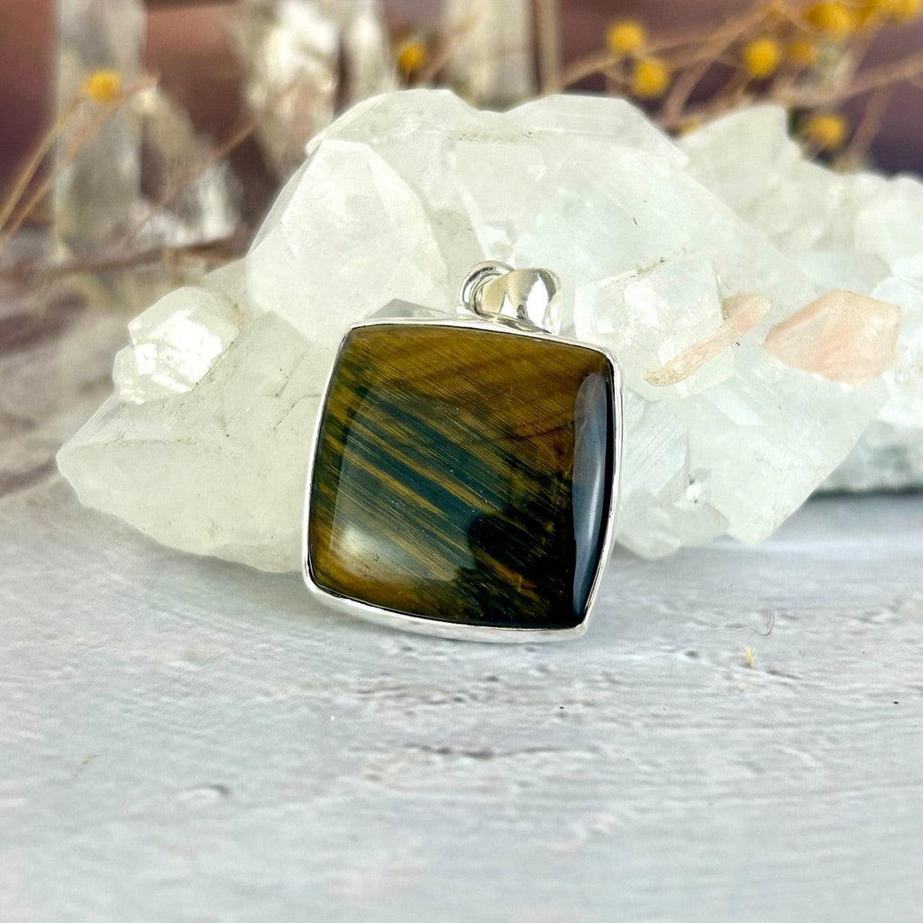 Tiger's Eye Square Pendant