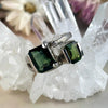 Diamond And Green Tourmaline Ring