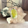 Yellow Green Crystal Ring