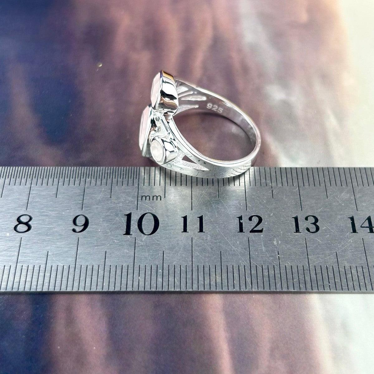 Pale Pink Crystal Ring