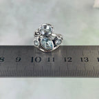 Embellished Blue Topaz Ring