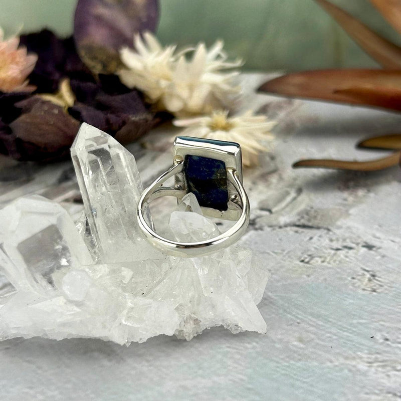 Split Band Crystal Ring