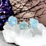 Natural Aquamarine Silver Ring