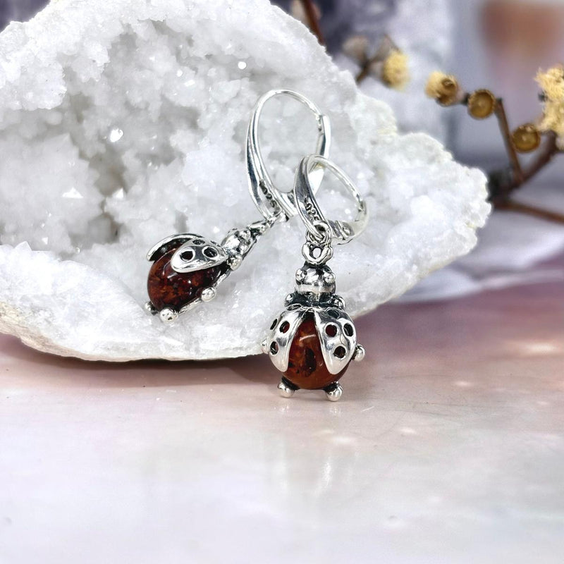 Beetle Drop Earrings