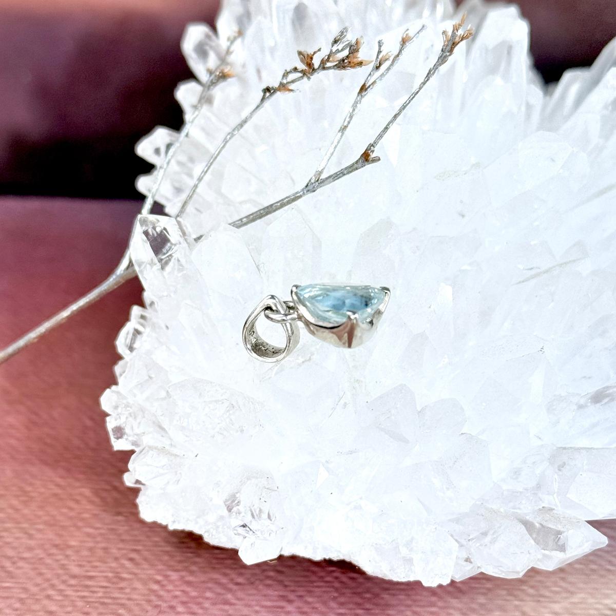 Triangle Cut Gemstone Pendant