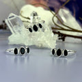 Black Onyx Three Stone Ring