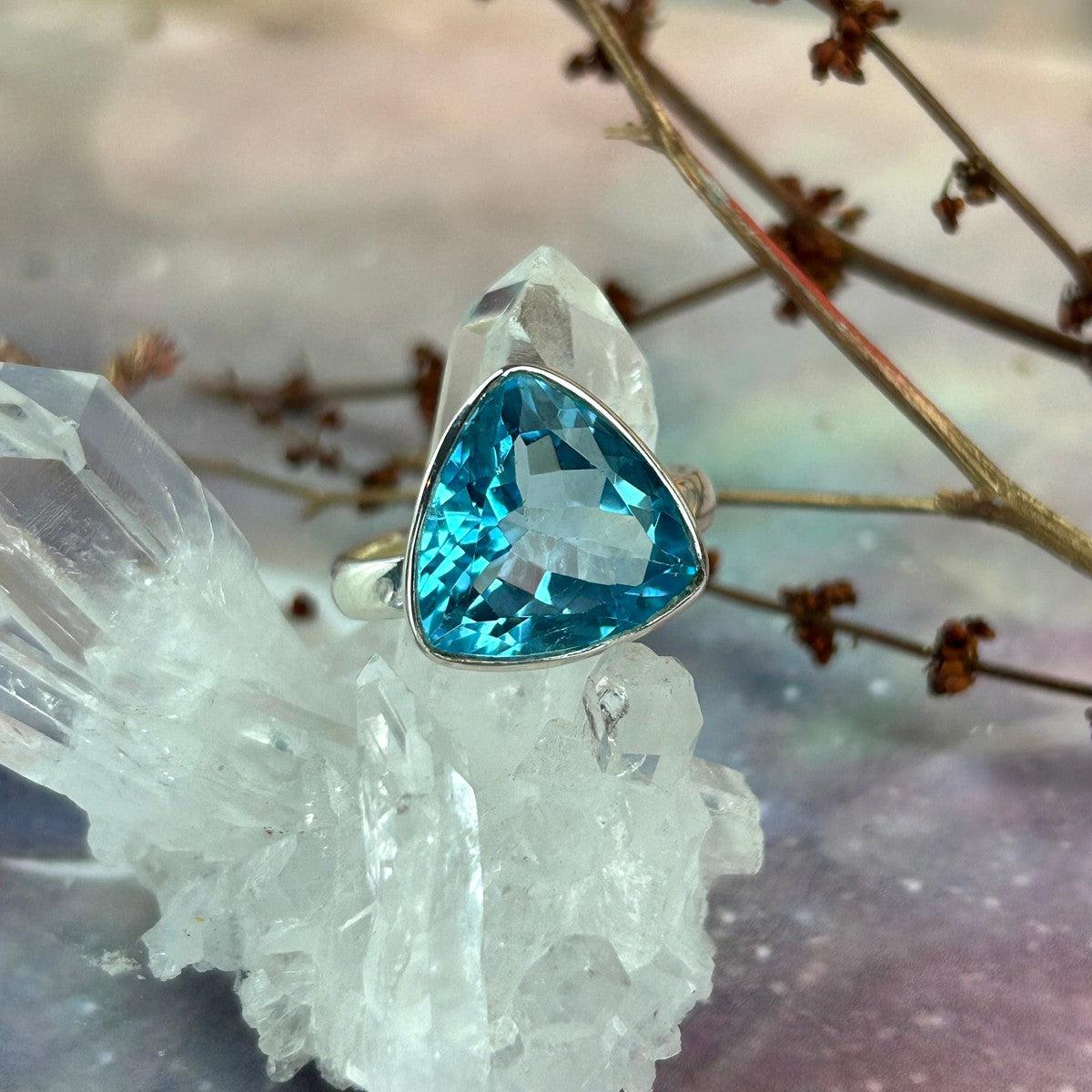 Calming Energy Gemstone Ring