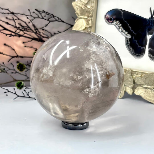 Smokey Quartz Crystal Ball 8cm