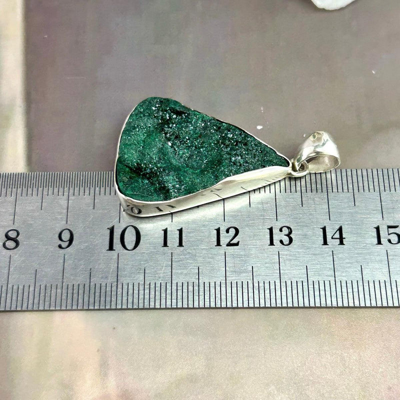 Green Aventurine Druzy Raw Assorted Shape Pendants