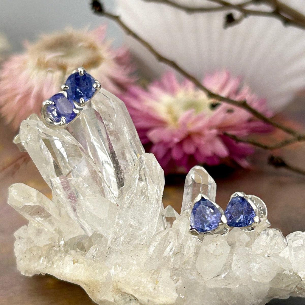 Small Gemstone Stud Earrings