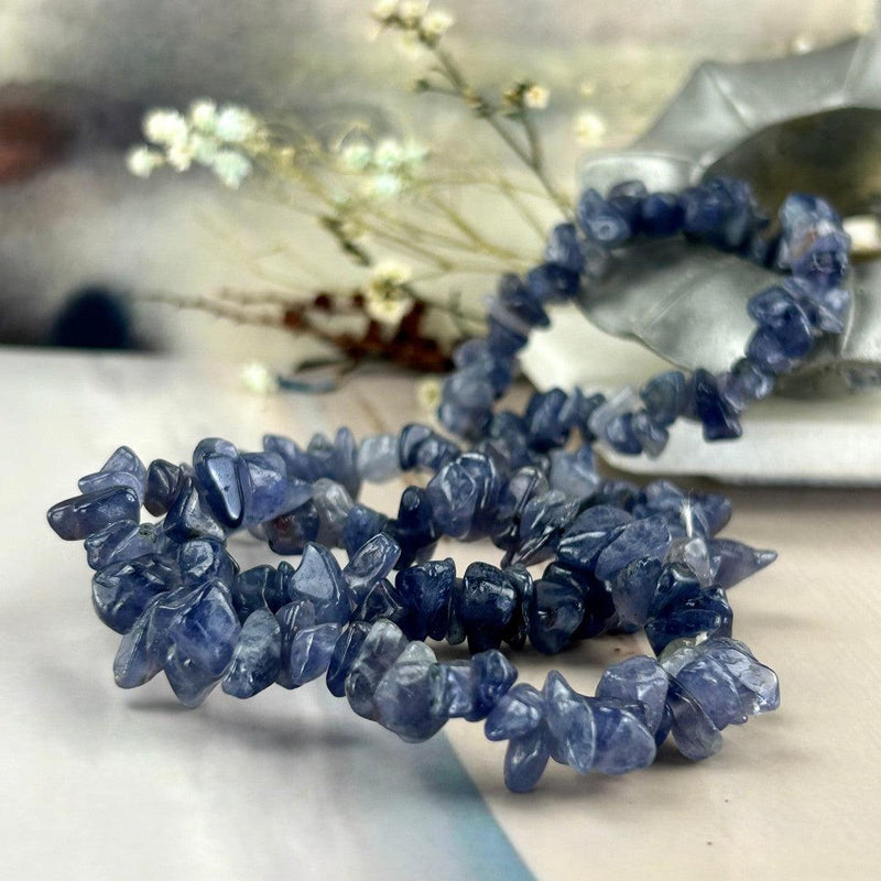 Real Iolite Crystal Bracelet