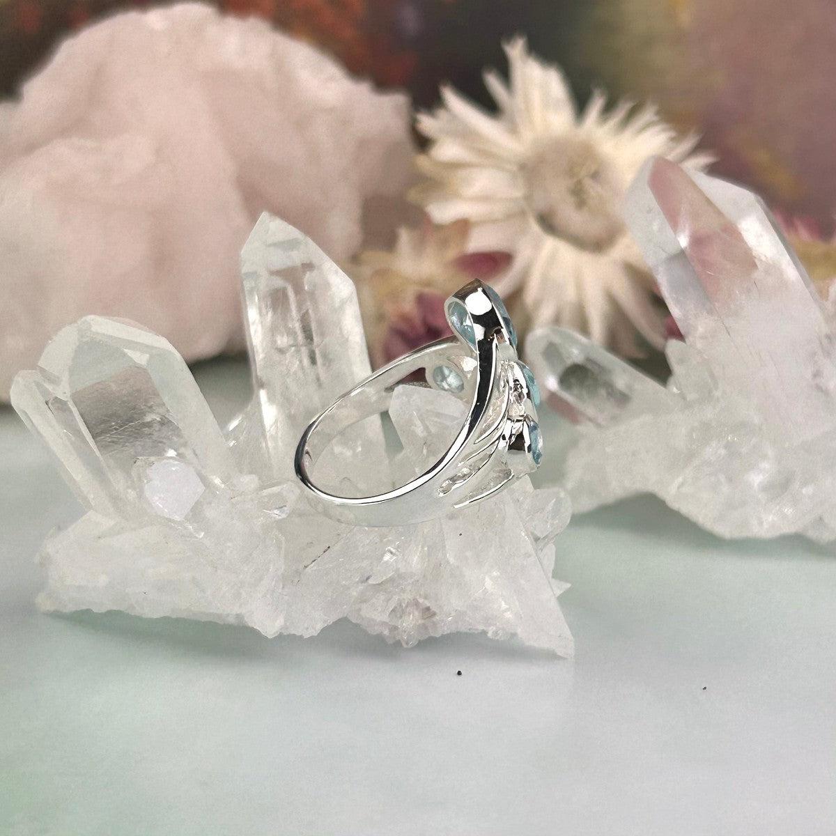 Fancy Blue Topaz Ring