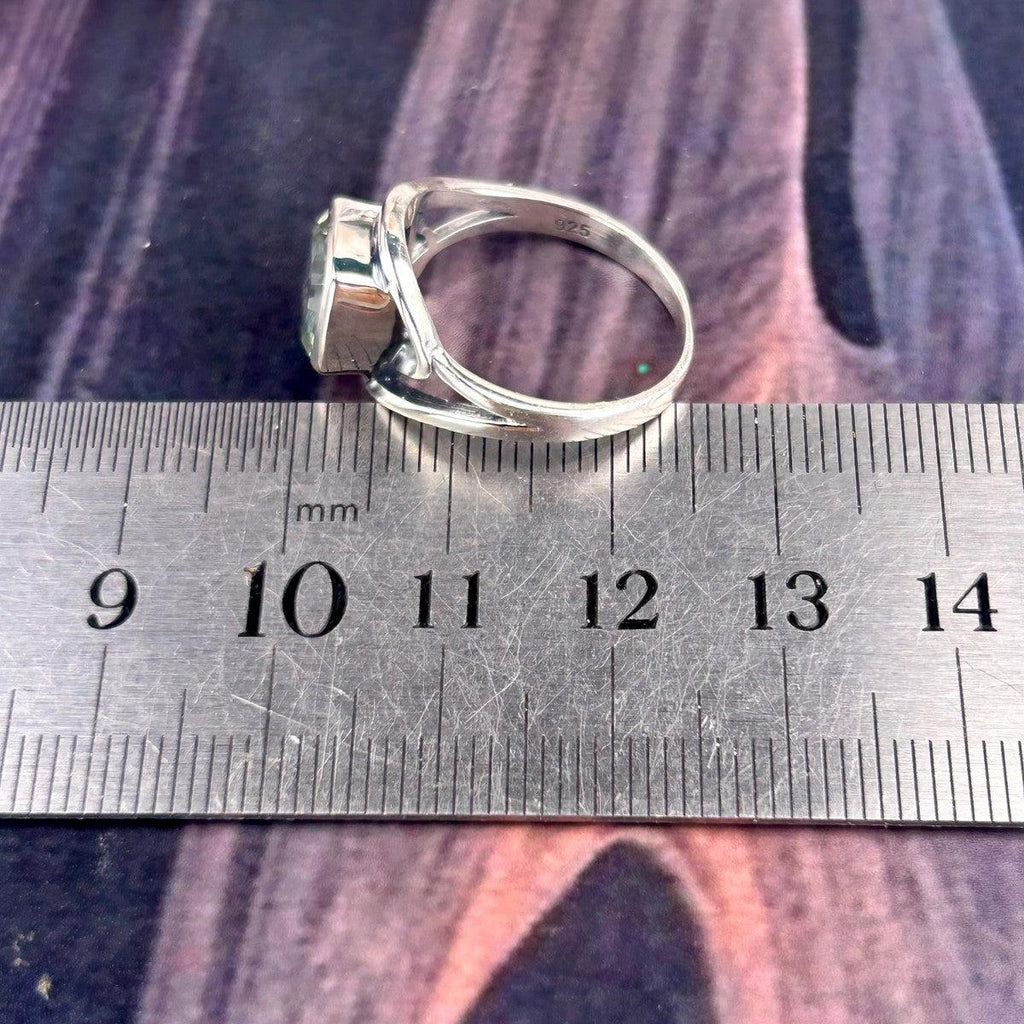 Prasiolite Crystal Ring