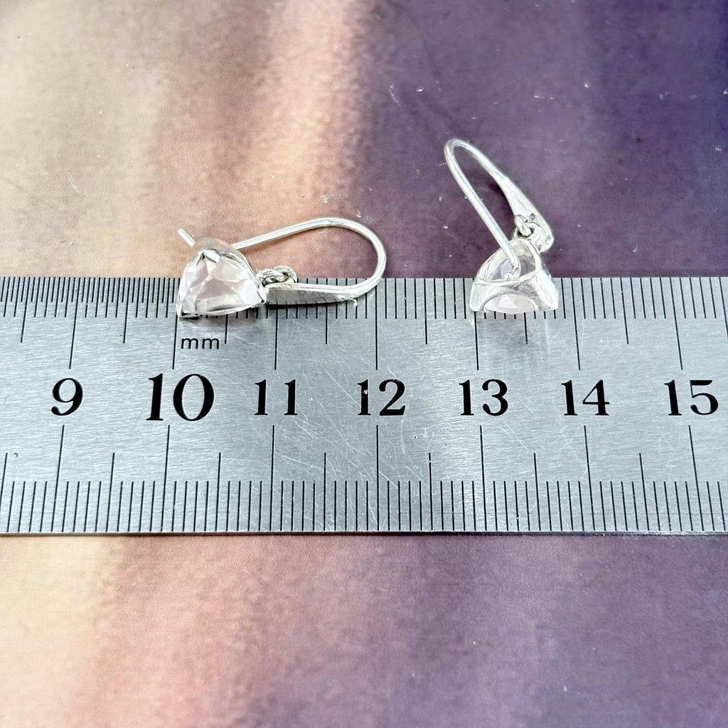 Pale Pink Gemstone Earrings