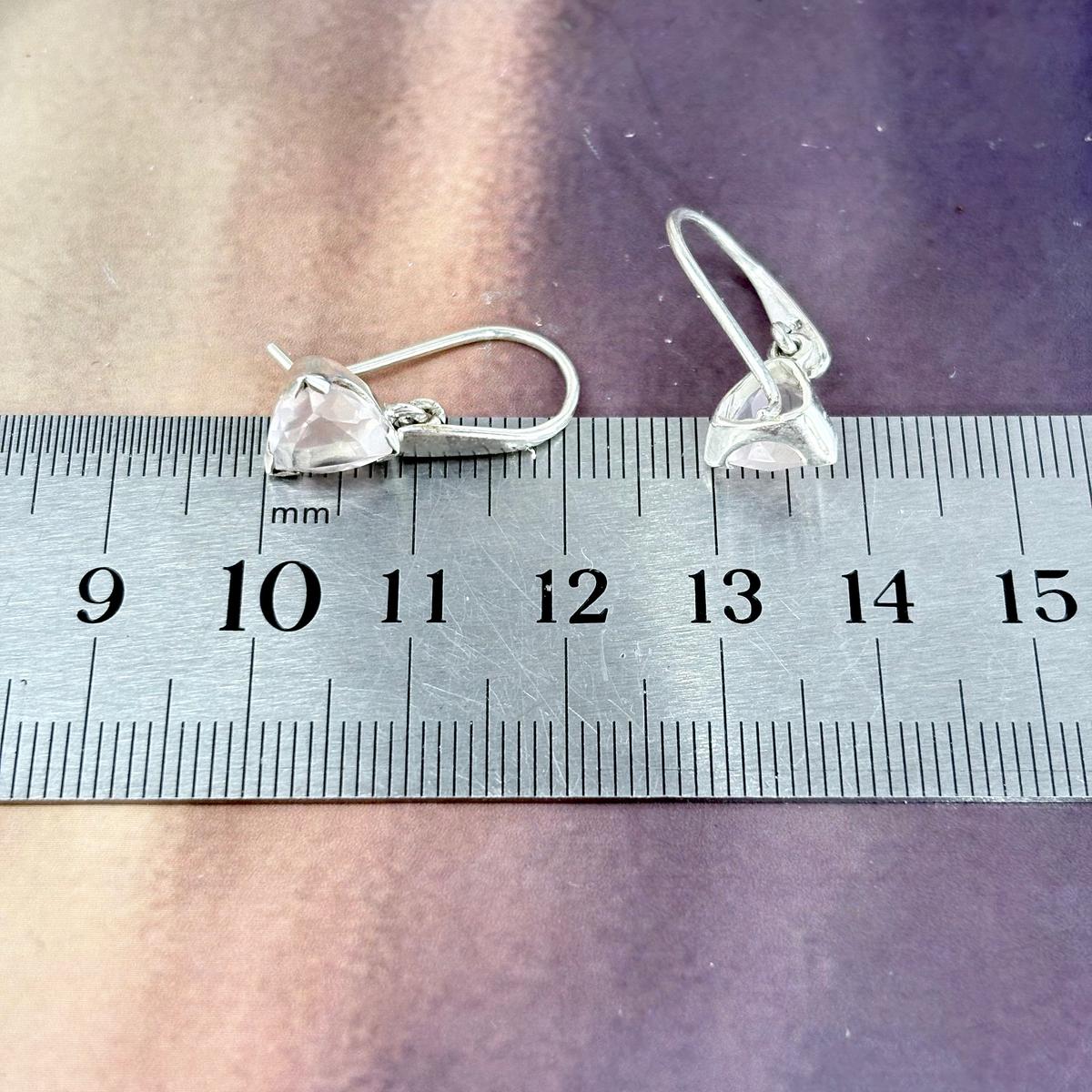 Pale Pink Gemstone Earrings
