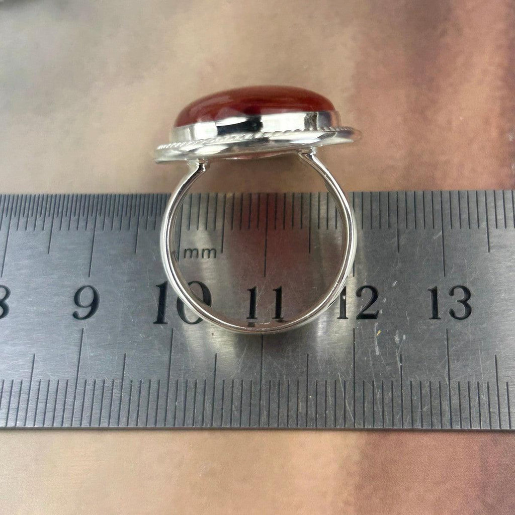 Bright Colour Carnelian Ring