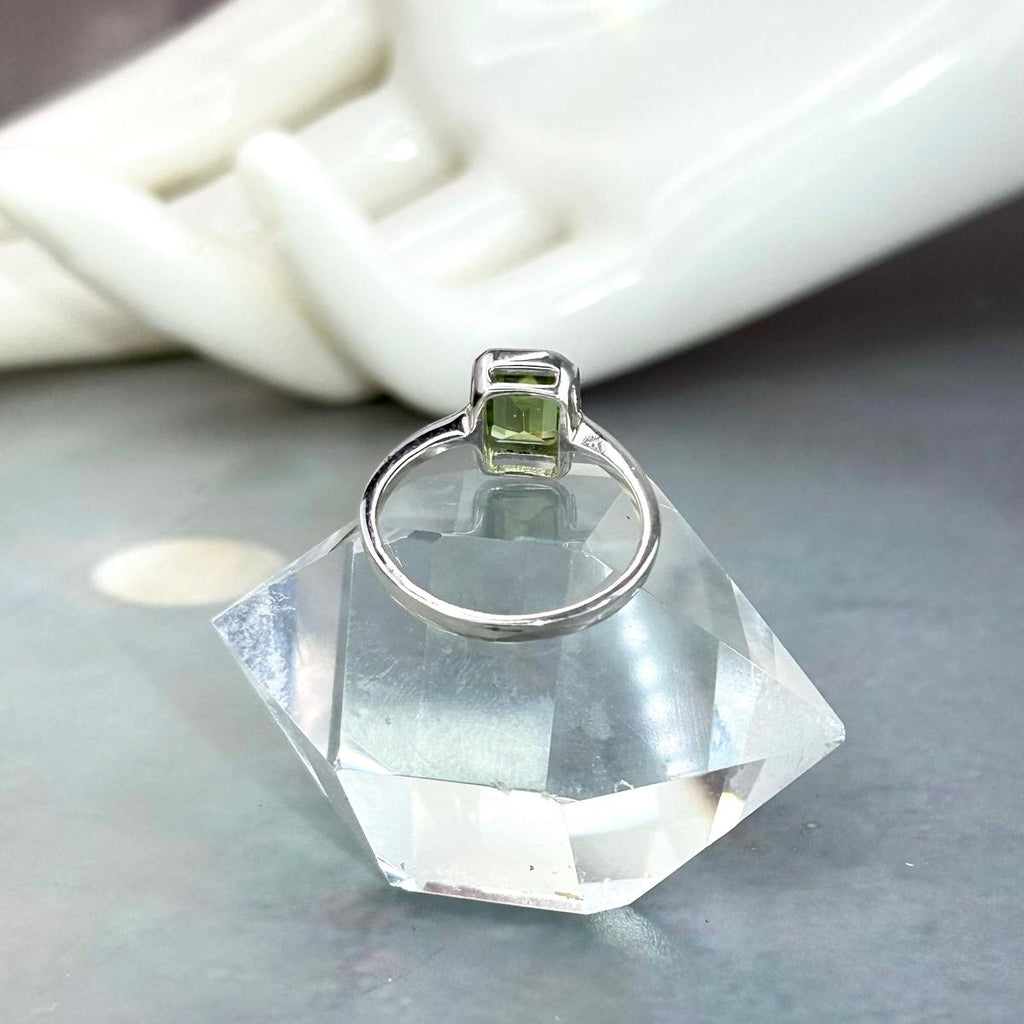 Assorted Gemstone Emerald Cut Ring