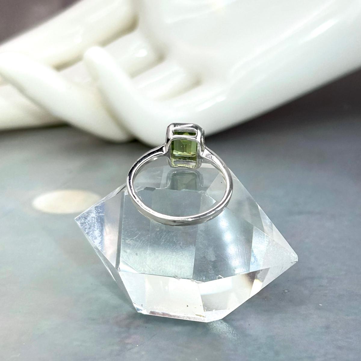 Assorted Gemstone Emerald Cut Ring