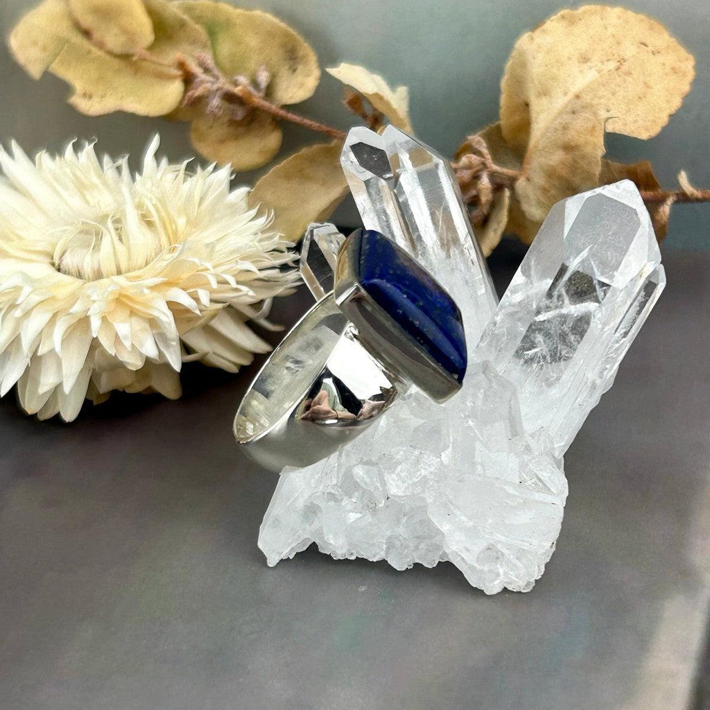 Lapis With Pyrite Ring