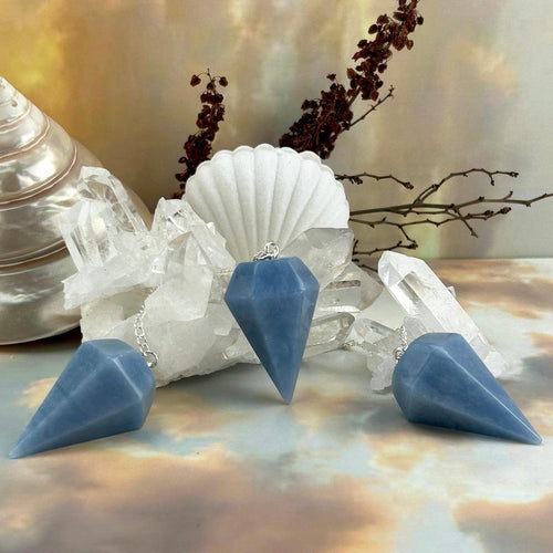 Angelite Crystal Pendulum