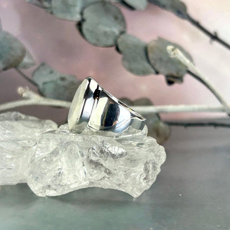 Chunky Band Crystal Ring