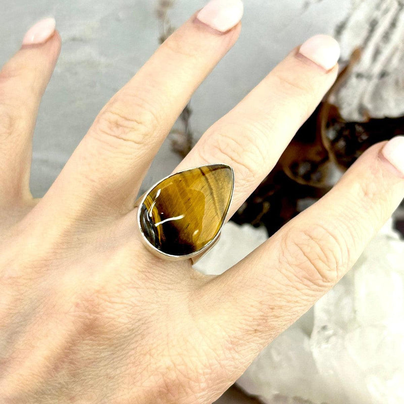 Golden Brown Stone Ring