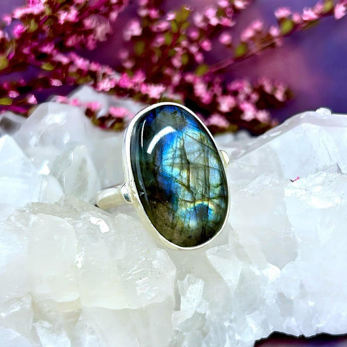 Rainbow Labradorite Ring