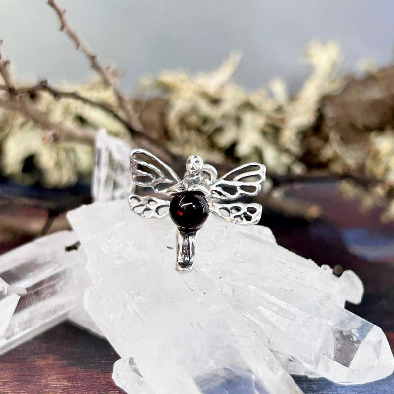 Baltic Cognac Amber Fairy Pendant