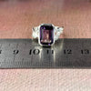 Amethyst And Topaz Silver Ring