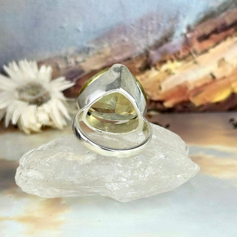 Yellow Gemstone Large Ring