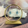 Pear Cut Blue Topaz Earrings