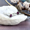 V Cut Gemstone Ring