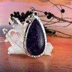 Teardrop Lepidolite Pendant