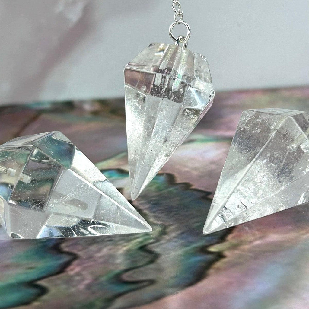 Quartz Crystal Sterling Silver Pendulum