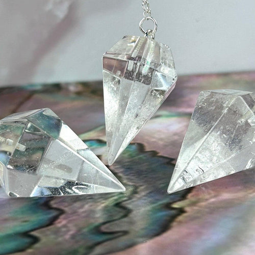 Quartz Crystal Sterling Silver Pendulum