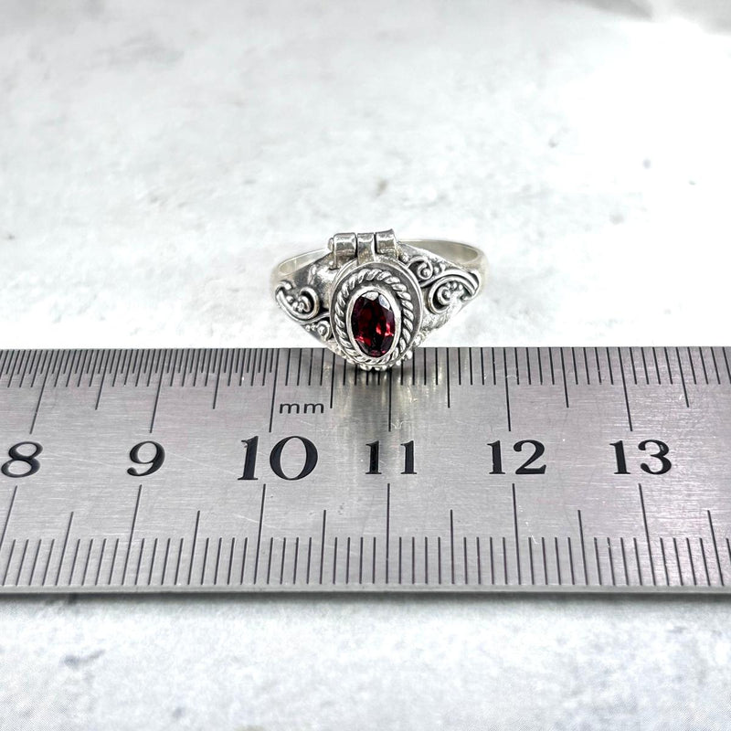 Garnet Pill Ring