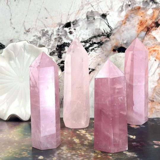 Rose Quartz Crystal Points 11cm - 13.5cm