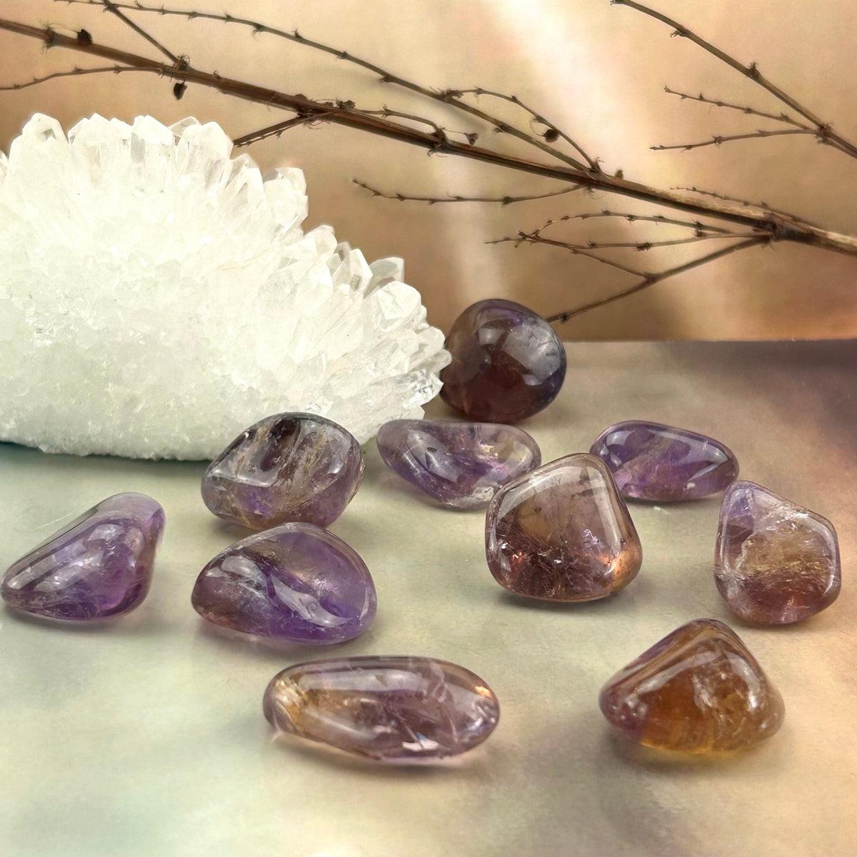 High Grade Ametrine Tumble Stone