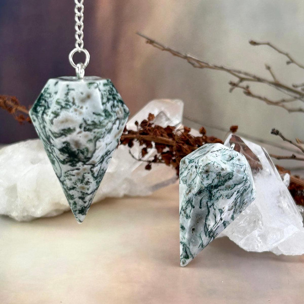 Dendritic Agate Pendulum