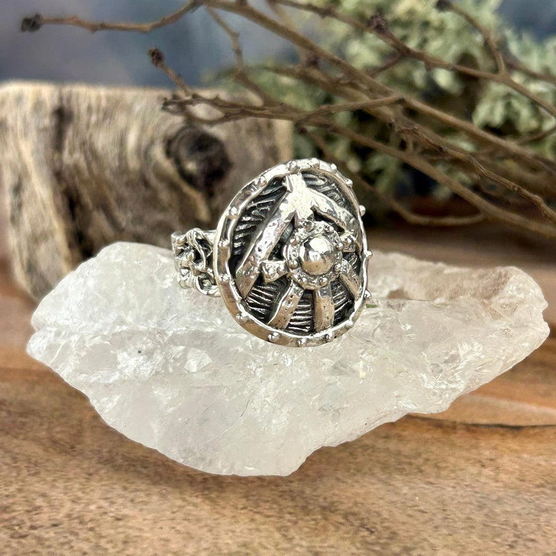 Shield Sterling Silver Ring